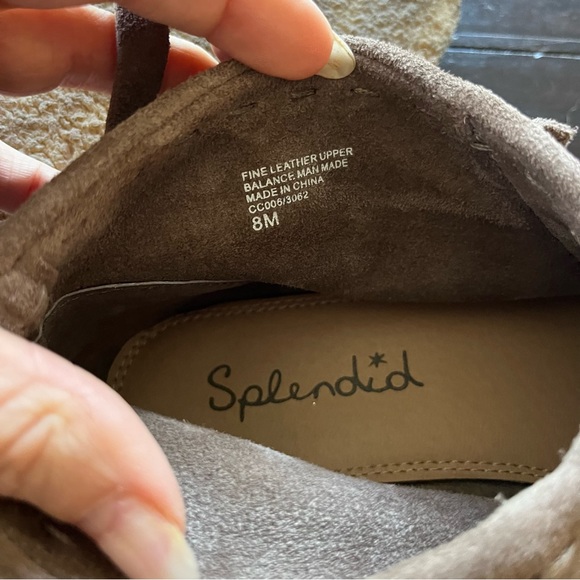 Splendid Womens Brown Suede Fringe Moccasins Ankle Boot Shoes size 8 - Picture 11 of 11